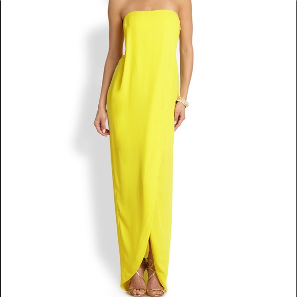 Like new BCBGMaxazria Jesse Draped Strapless Gown XS 4 - Picture 2 of 5